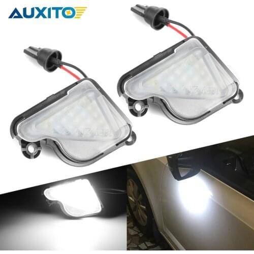 AUXITO 2x Side Mirror Puddle Light LED Bulb Canbus No Error Under Mirror Lights Car Lamp for Skoda Superb MK2 Octavia MK2 MK3