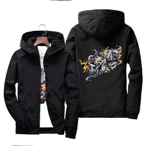 Dice Skull Iron on Heat Transfer Printing Patches Stickers for Clothes T-shirts DIY Appliques A-level Washable Patch Wholesale