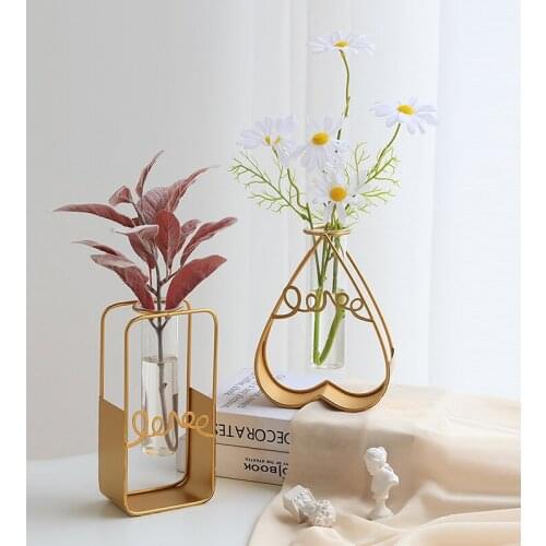 Home Decor Vase Home Living Room Decoration Nordic Hydroponic Clear Glass Vase Modern Tabletop Flower Vase Plant Vase Terrarium