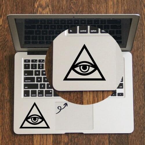 The All Seeing Eye Pyramid Mark Laptop Trackpad Decal Sticker for MacBook Air Pro Retina 11 12 13 15 inch Mac Book Touchpad Skin