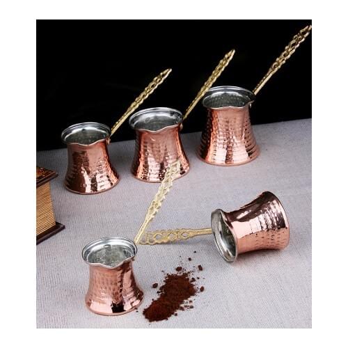 WONDERFUL AUTHENTIC Copper Coffee Pot Set of 5 FREE SHİPPİNG