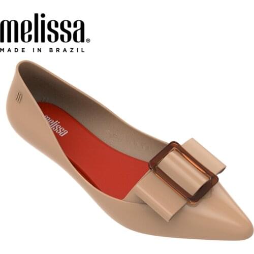 Melissa Bow Jelly Shoes Melissa Women Flat Sandals 2020 Fashion Women Jelly Shoes Sandalia Melissa Brand Female Womans Shoes