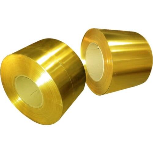 1Meter/Roll Thin Brass Strip Thickness 0.01/0.02/0.03/0.04/0.05MM*W100MM Brass Sheet gold film Brass Foil Brass plate H62