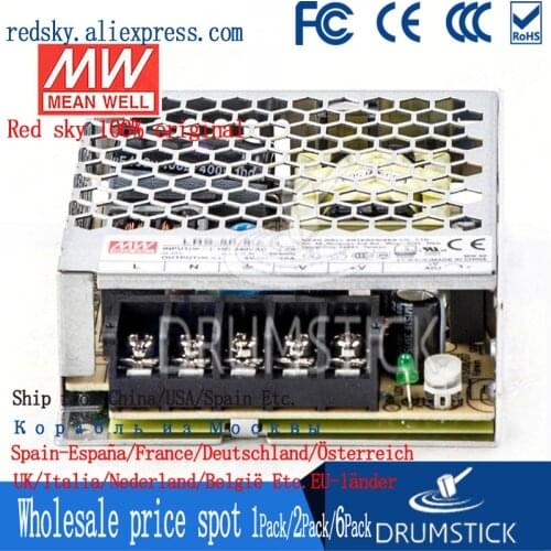 1PACK) Meanwell 50W Power Supply LRS-50-24V 5V 12V 15V 36V 48V 2.2A 3.4A 4.2A 10A DC Display LED light strip Monitor