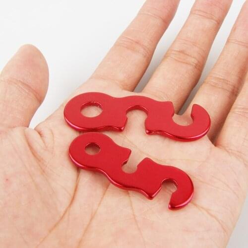 10pcs Ultralight Aluminum Guyline Cord Tensioner for Tent Camping Hiking Backpacking Outdoor Activities