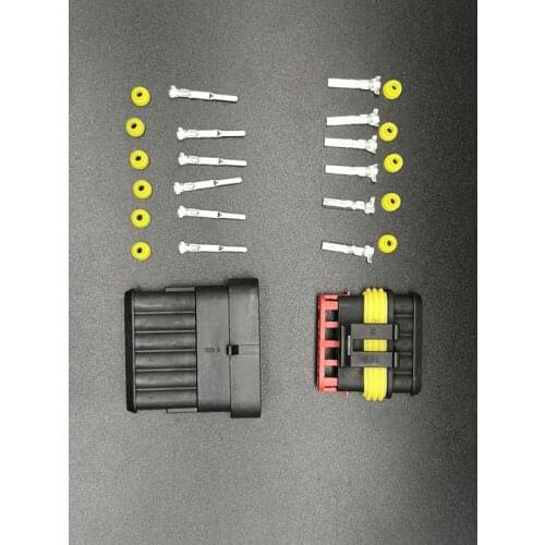 282108/282090 5 sets of 6pin 1.5 waterproof male and female car connector connector plug for car, motorcycle, skateboard