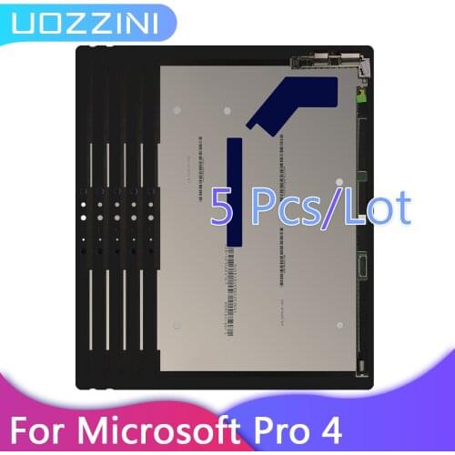5Pcs /Lots New For Microsoft Surface Pro 4 1724 LCD Display Touch Screen Digitizer Assembly Display Replacement 100% Tested