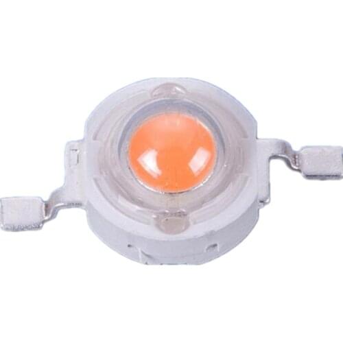 50pcs 3W high power led Lamp Bead plant grow light Bulb full spectrum 400-840nm 45MIL Chip 3-3.6 700mA 180-200LM Free shipping