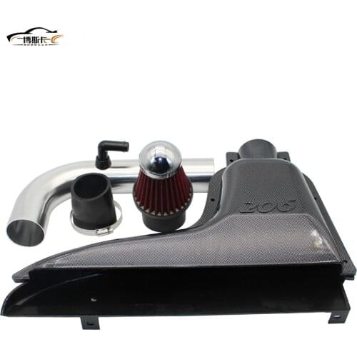 Car Parts Car High Flow Air Inlet Systems Intake Box Air Filter FOR Peugeot 106 206 306 VTS False Carbon Fiber Style