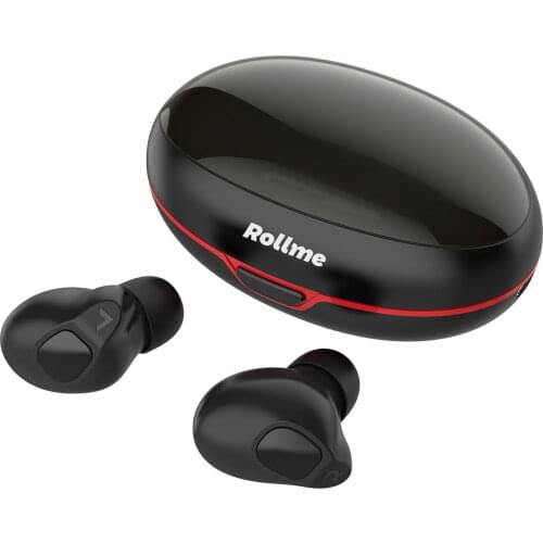 Rollme T05 Bluetooth V5.0 Touch operate Headset TWS True Wireless Binaural HD Stereo Earbuds For Huawei Xiaomi iPhone