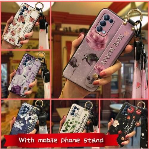 For Girls Fashion Design Phone Case For OPPO Reno5 5G/Find X3 Lite Dirt-resistant Anti-dust Lanyard New Arrival