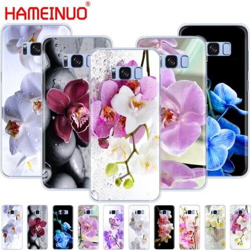 HAMEINUO Orchid Flowers Colorful cell phone case cover for Samsung Galaxy S9 S7 edge PLUS S8 S6 S5 S4 S3 MINI