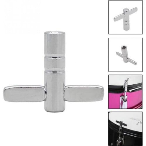 Drum Tuning Key Adjustment Wrench Silver Metal Percussion Accessories Tool