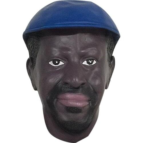 Presidential Mask Realistic President Black Latex Mask Cosplay Halloween Costume Decoration Celebrity Funny Dress Up Props