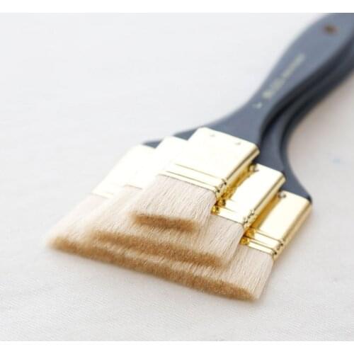 Windsor Newton Wool Painting Brush Oil Paint Watercolor Acrylic Gouache Brush Flat Head Board Oblique Soft Oblique Peak Pen