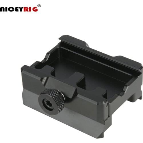 Niceyrig Quick Release Drop-in Base Plate Arca Dovetail Clamp to Manfrotto Dovetail