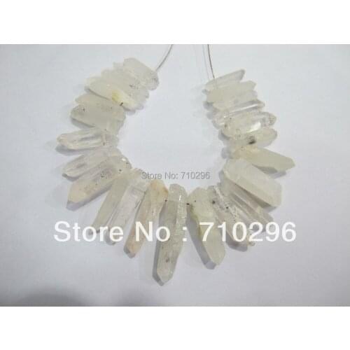 New arrive Natural Clear quartz crystal pendants gem stone jewelry necklace diy gem stone jewelry