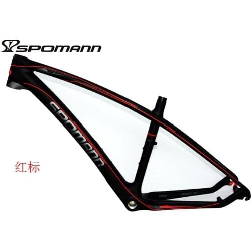 2017 New SPOMANN 27.5*15.5/17.5/19.5" inch Mountain bike matte UD full carbon fibre bicycle frames MTB 27.5er+headsets Free ship