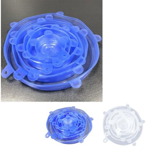 Silicone Cover Stretch Lids Reusable Airtight Food Wrap Covers Keeping Fresh Seal Bowl Stretchy Wrap Cover Kitchen Cookware