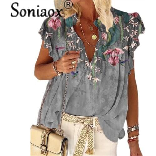 Soniaox Short Sleeve Shirts For Women