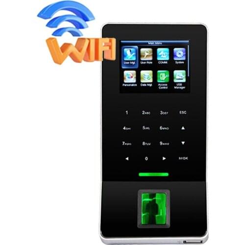 ZK F22 WIFI Time Attendance Machine TCP/IP USB Fingerprint Door Access Control System Color Screen Optional RFID Card Reader