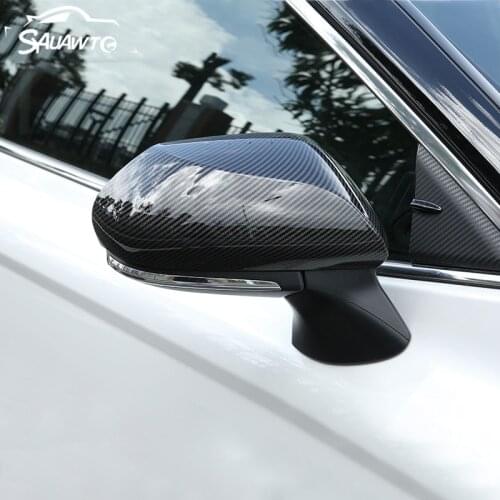 Carbon fiber Car Rearview Mirror Cover Side Wing Cap Shell Protective Case for Toyota Camry 70 XV70 2018 2019 2020 Accessories