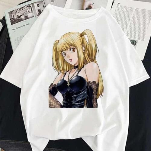 Womens T-shirts Harajuku Japan Anime Misa Amane T Shirt Women Streetwear Y2kTops Aesthetic Vintage Woman Tshirts Cloth