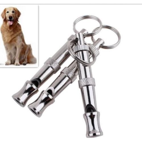 1Pc New Pet Dog Training Ultrasonic Sound Pet Products For Dog Puppy Dog Whistle Key Chain Whistle