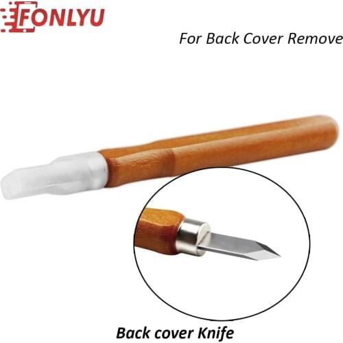 2pc Steel Scraper Back Cover Rear Glass Edge Repair Tool Rear Housing Disassembly Knife For iPhone 11 12 pro max Glass Remove