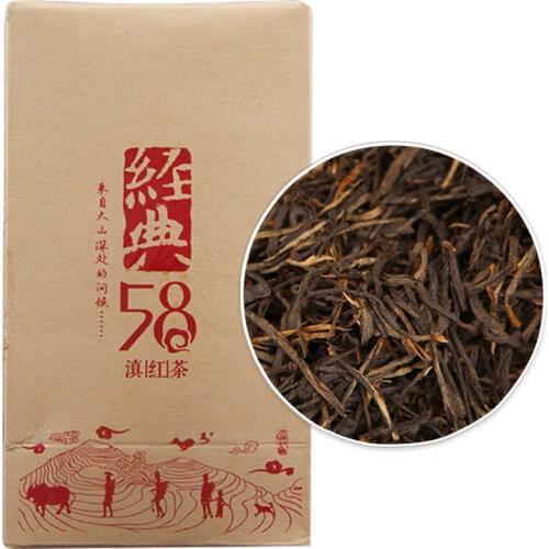 2021 China Yunnan Classic 58 Black Chinese Tea Chinese Dian Hong Dianhong Red Tea 180g
