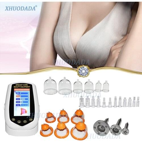 Vacuum Therapy Treatment Machine For Slimming Lymphatic Drainage, Breast Chest Massager Enlargement Enhancement & Butt Lifting
