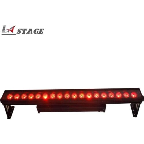 Free shipping IP65 Led Wall Washer 18x15W RGBWA 5 in 1 DMX512 Led 5CH/9CH Stage Lighting DJ Lighting DJ Guangzhou Stage Light