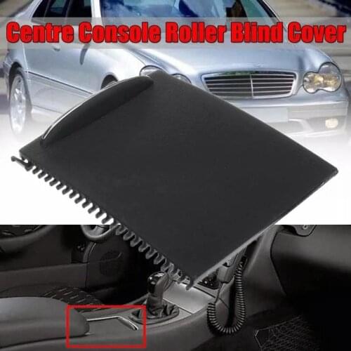 Center Console Sliding Shutters Cup Holder Roller Shutter Cover for Mercedes-Benz C-Cl W203 2000-2007 2036800123 9051