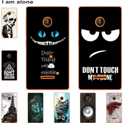 I am alone Phone Case For Microsoft Lumia 430 435 Nokia Lumia 520 530 Mobile Cover Cute Fashion Cartoon Painted Shell Bag