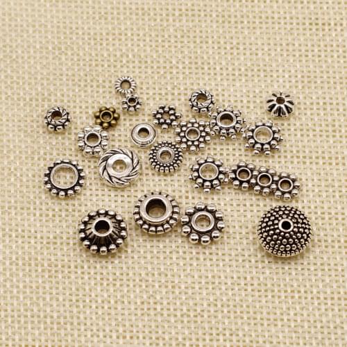 Hot Snowflake Spacer Charms Pendants Diy Jewelry For Necklace Bracelet Making Accessaries