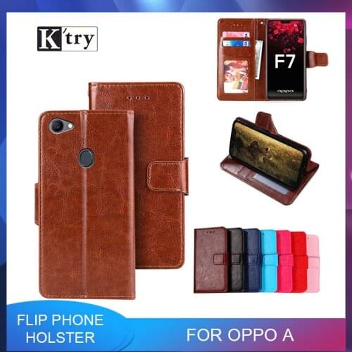 Leather Case For OPPO A7 A1K AX5S A5 A37 A57 A39 A59 A77 A83 A3S A73S A7X F9 Pro F3 F7 Realme 1 2 R15X RX17 NEO Cover Phone Case