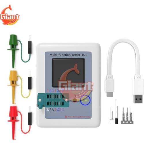 LCR-TC1 Transistor Tester TC1 TFT Diode Triode Capacitance Resistor Meter LCR-T6 TC1 NPN PNP MOSFET