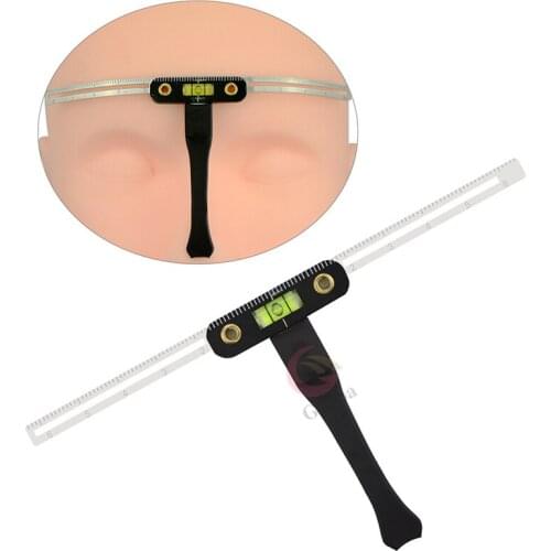Microshading Eyebrow Tattoo Stencil Ruler Three-Point Positioning Reusable Template Eyebrow Makeup Tattoo Balance Measure Tool