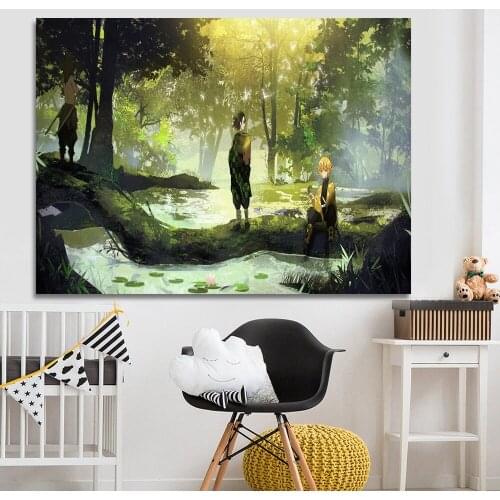 Modular Pictures Canvas Wall Art Paintings Print Poster Anime Movies And TV Series Demon Slayer For Living Room Home Decor Frame