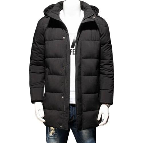 Plus size 8XL 7XL 6XL Mens Winter Warm Jacket Hooded Slim Casual Coat Cotton-padded Jacket Parka Overcoat Hoodie Thick Coat