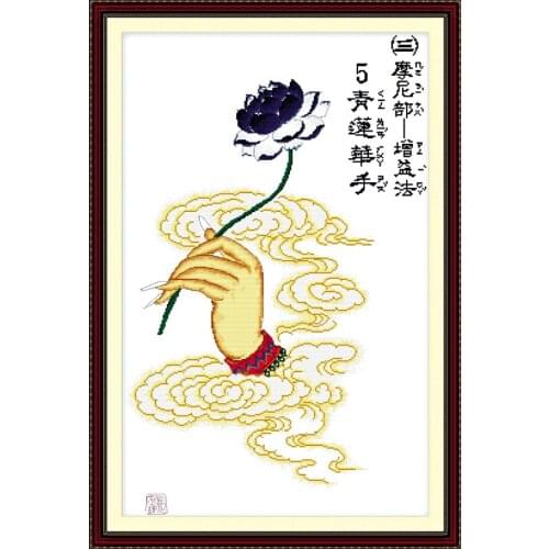 A utpala in hand cross stitch kit people 18ct 14ct 11ct count print canvas stitches embroidery DIY handmade needlework