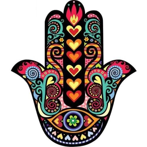 For Hamsa Hand Car Bumper Stickers Vinyl Material Decal Laptop Windows Motorcycle for VAN JDM RV KK A4 Q3 Polo Deco Meterial