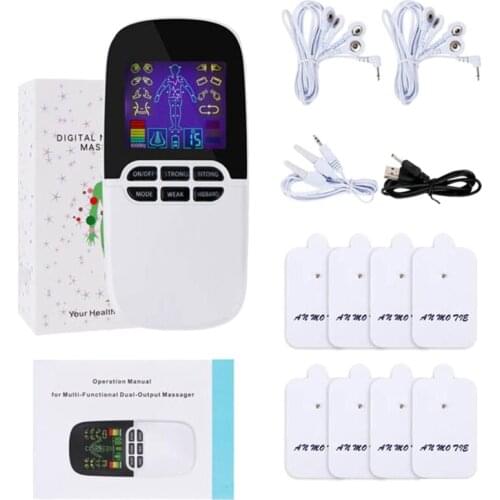 Rechargeable TENS Unit Health Herald Digital Therapy Machine EMS TENS Machine Physiotherapy Body Neck Massage