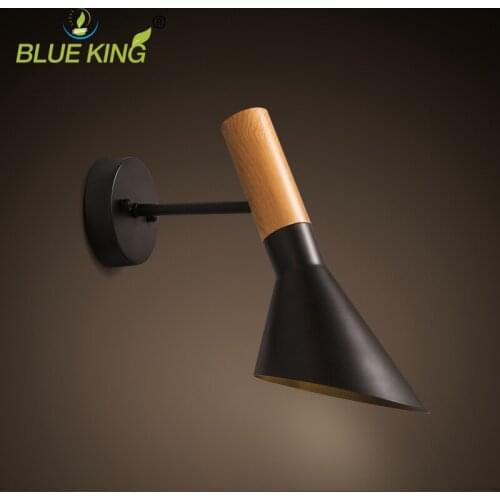 Replica Modern adjustable Wall lights Creative AJ iron Wall lamp Modern Vintage wall Sconce light black/white color