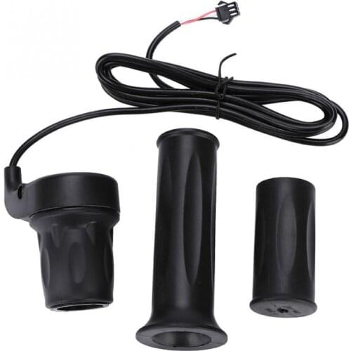 Universal Electric Bike Speed Throttle Handle Plastic E-bike Throttle Grip Right Throttle Grip+Left Normal Grip 22.5mm Handlebar