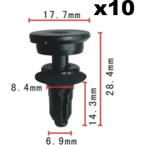 10x For Honda Water-resisting plate fixed buckle / Nylon Retainer Clip
