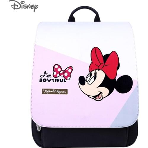 Disney USB Bottle Insulation Bag Mom Baby Travel Diaper Stroller Backpack Waterproof Mummy Mother Maternity Nappy Changing Bags