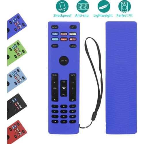 Protective Cover Remote Control Case for Vizio XRT136 TV Soft Silicone Skin Waterproof Shockproof Anti-Lost with Loop