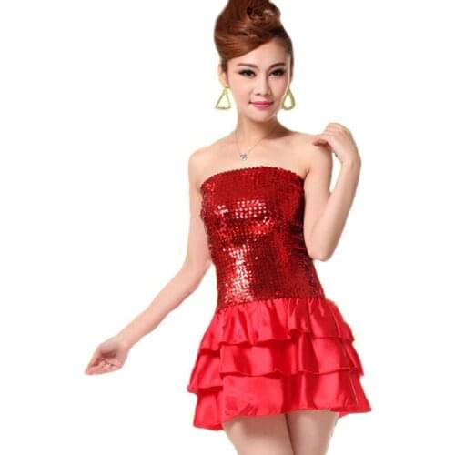 6 Color Singer Women Shine Sequin Paillette Dress Jazz Dance DS Costume Stage Latin Dancewear Bar Club DJ Pole Jazz Dancing Wear