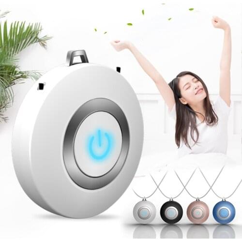 1pc Mini Air Purifier Negative Ion Generator Low Noise Clean Air Car Accessories